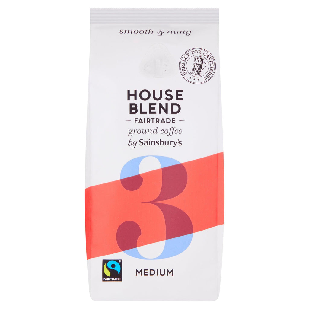 Sainsbury's Fairtrade House Blend Original Coffee, Strength 3 227g