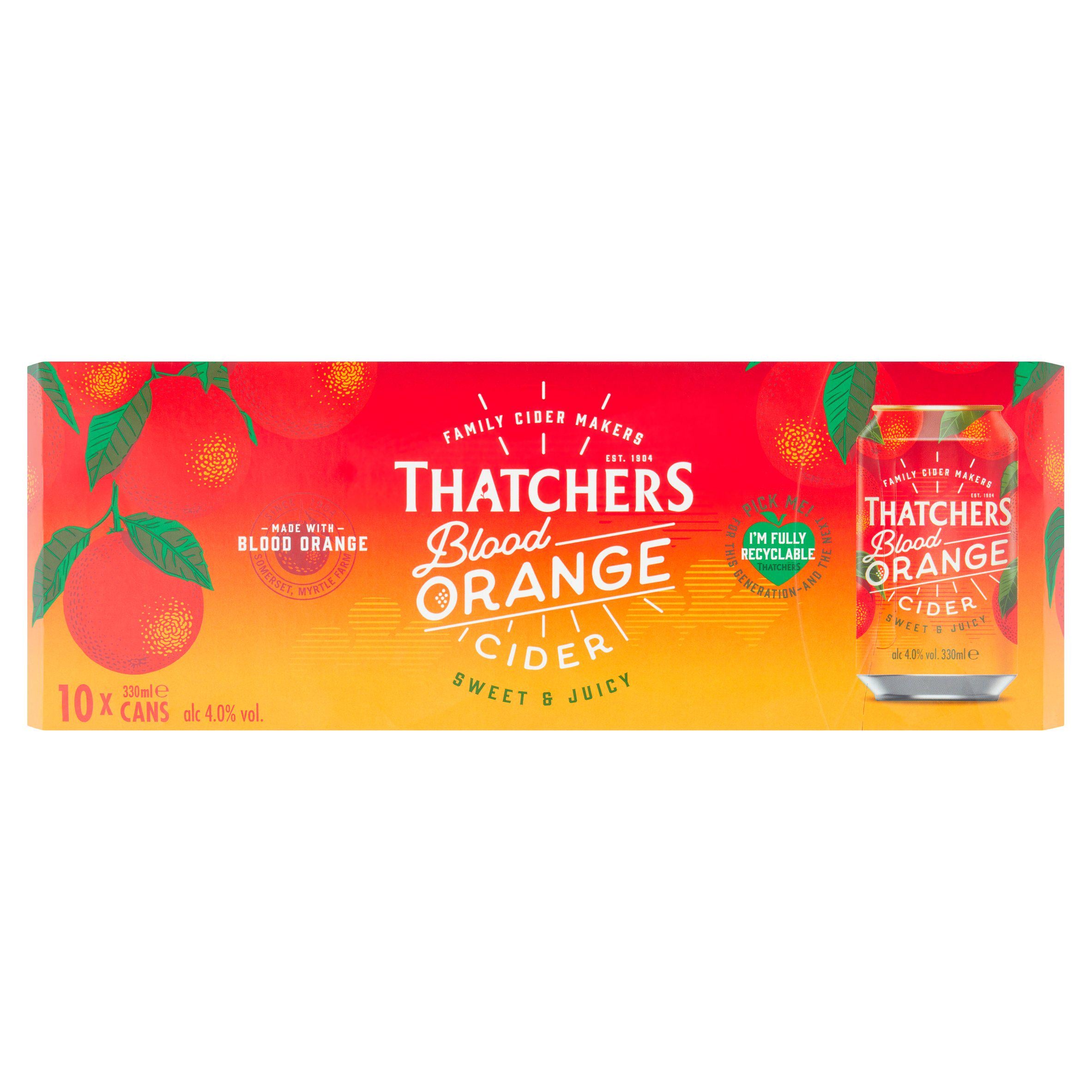 Thatchers Blood Orange Cider 10x330ml GOODS Sainsburys   
