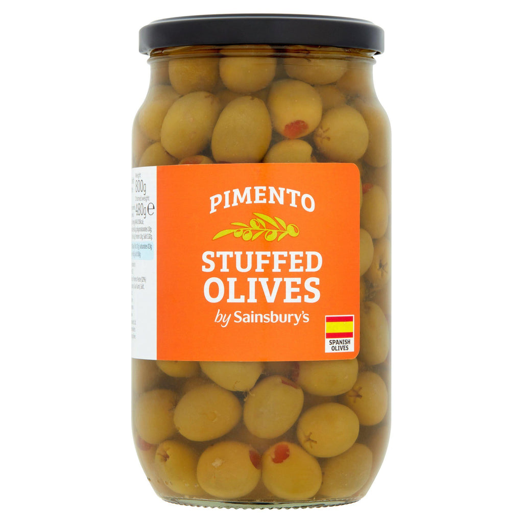 Sainsbury's Pimento Stuffed Olives 800g (480g*)