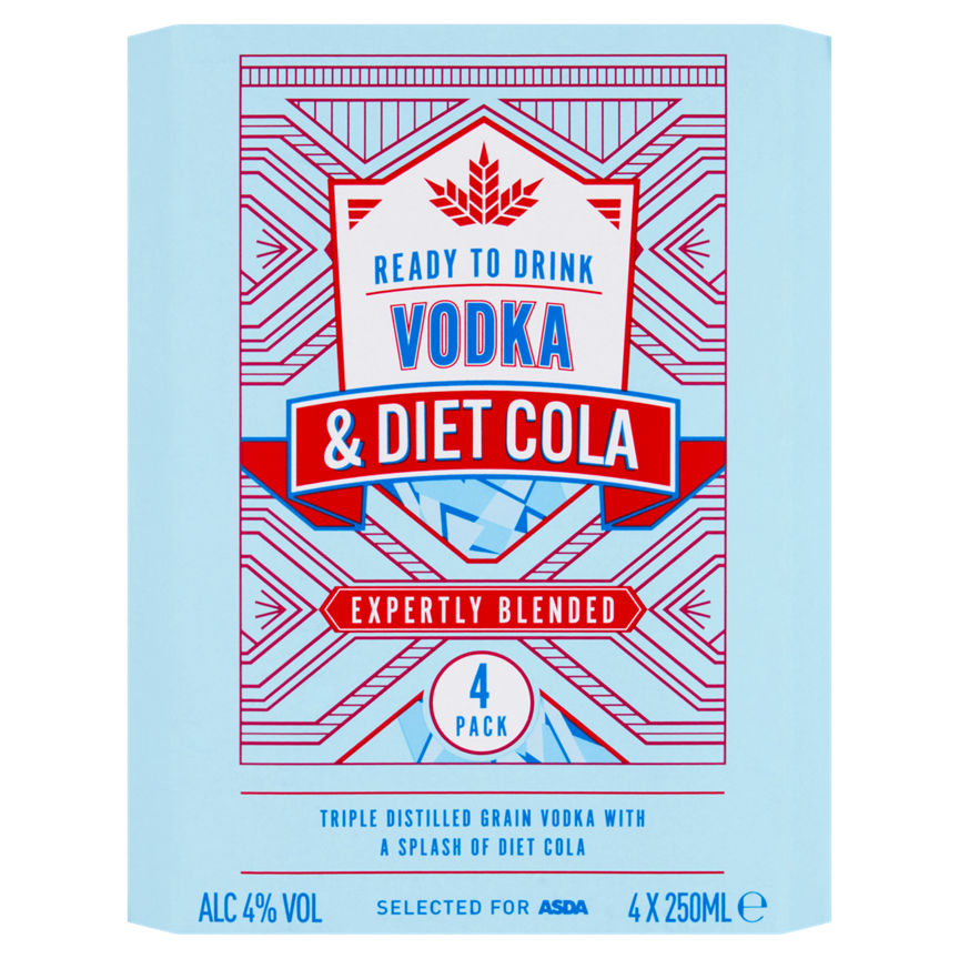 ASDA Vodka and Diet Cola