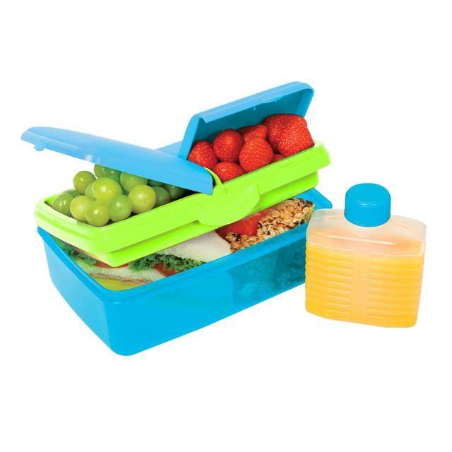 Sistema Lunch Slimline Quaddie Lunchbox with Bottle 1.5L Tableware & Kitchen Accessories M&S   