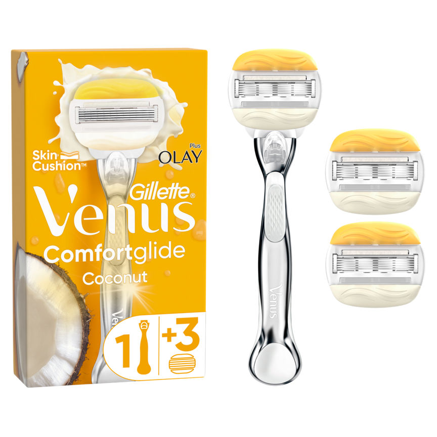 Venus Comfortglide Olay Razor for Women and 3 Razor Blades Refills