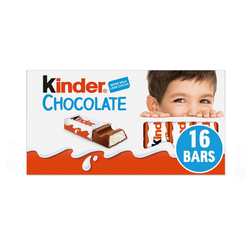 Kinder Milk Chocolate Small Snack Bars Multipack 16x