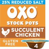 Oxo Reduced Salt Chicken with Bay and Parsley Stock Pots x4 80g gluten free Sainsburys   