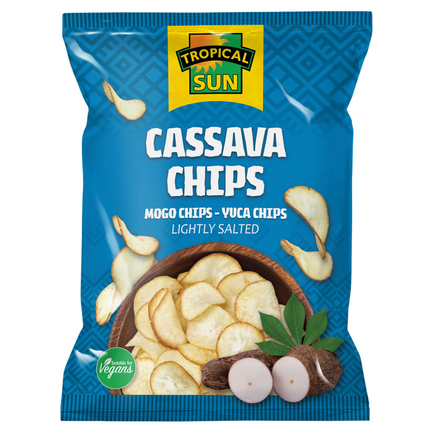 Tropical Sun Cassava Chips Lightly Salted 80g GOODS ASDA   