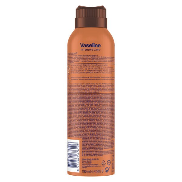 Vaseline Intensive Cocoa Radiant Spray Moisturiser 190ml GOODS Superdrug   