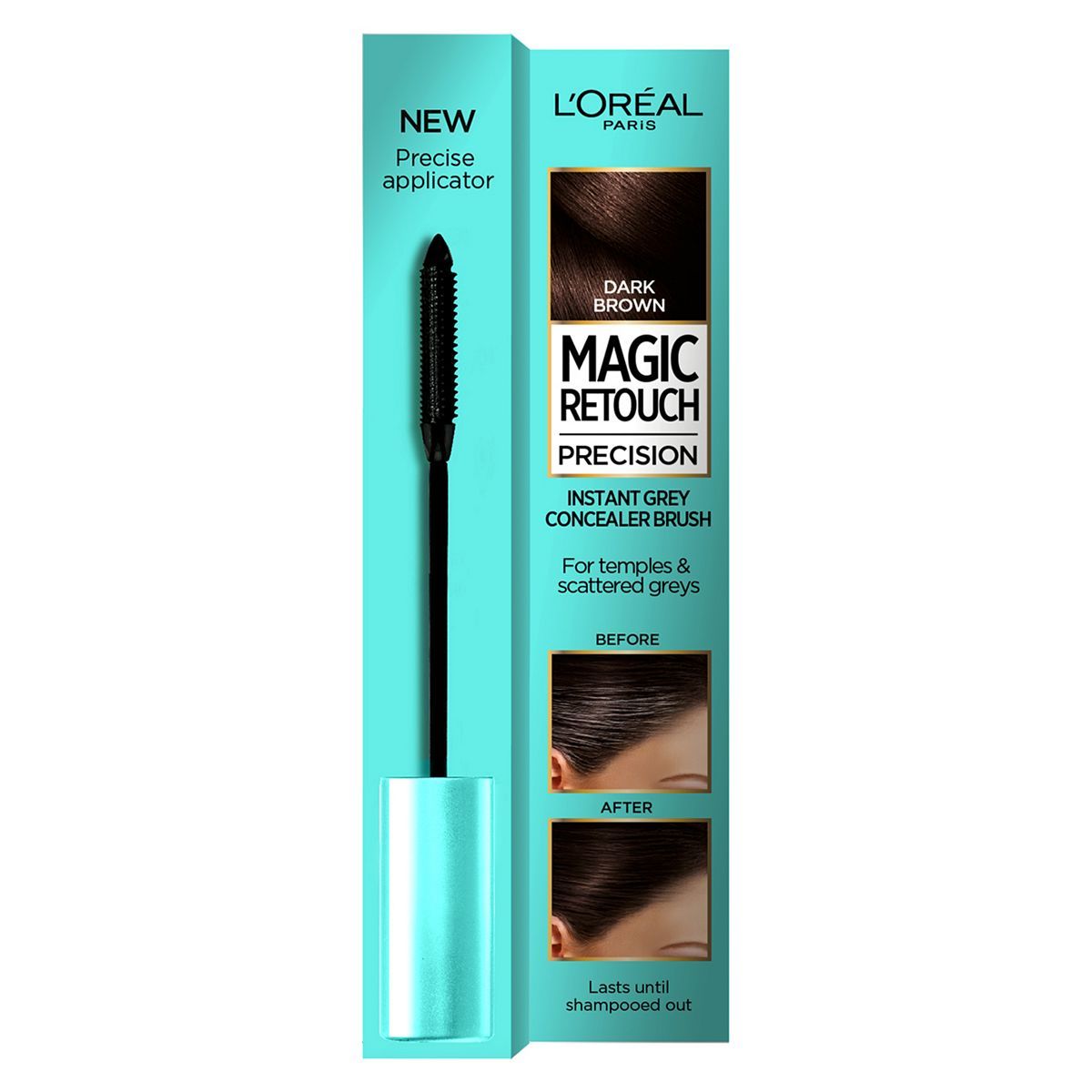 L'Oreal Paris Magic Retouch Precision Dark Brown, Instant  Concealer Brush For Precise Application GOODS Boots   