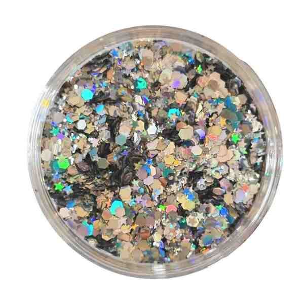 Luvyah Cosmetics Intergalactic Silver Body Glitter Face 4g