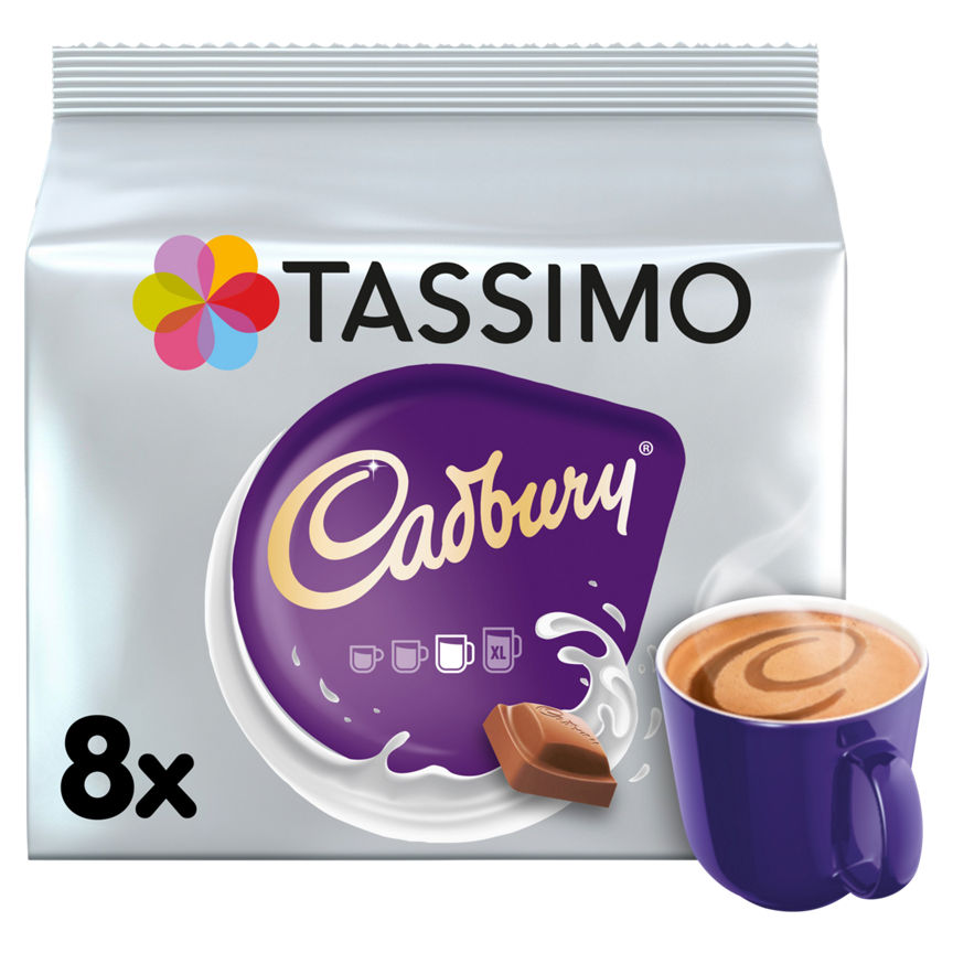 Tassimo Cadbury Hot Chocolate Pods x 8