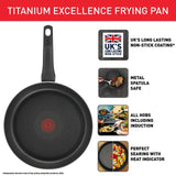 Tefal Titanium Excellence 24cm Frying Pan - McGrocer