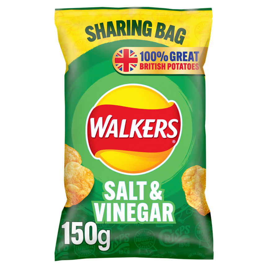 Walkers Salt & Vinegar Sharing Crisps