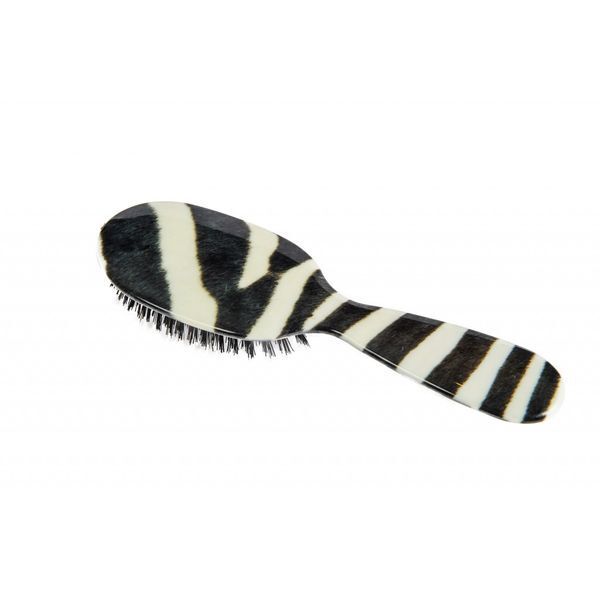 Rock & Ruddle Zebra Print Large Mix Bristle Hairbrush