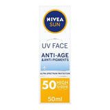 NIVEA SUN UV Face SPF 50 Q10 Anti-Age & Anti-Pigments 50ml GOODS Superdrug   