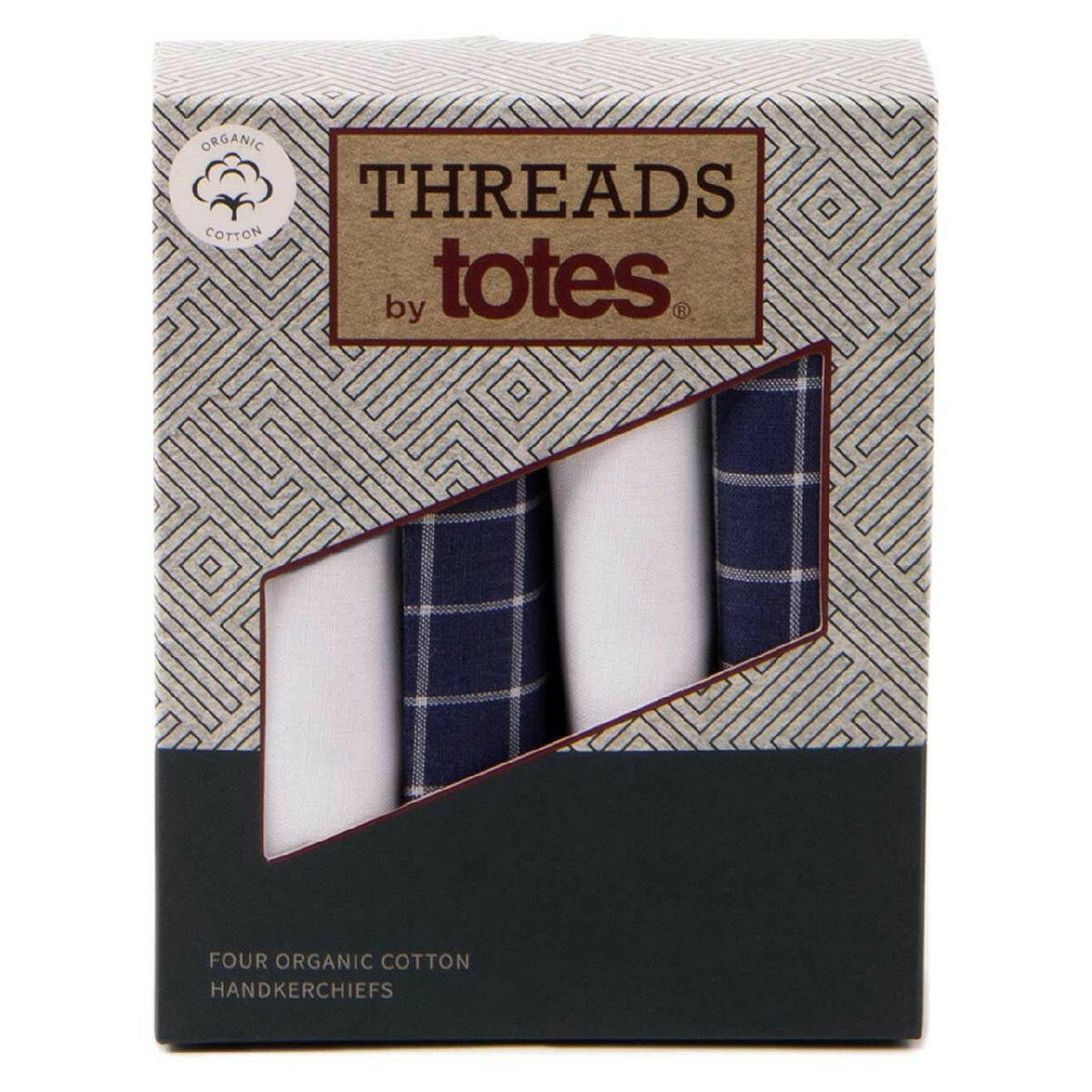 Threads by Totes 4 Pack Cotton Handkerchief GOODS Boots   