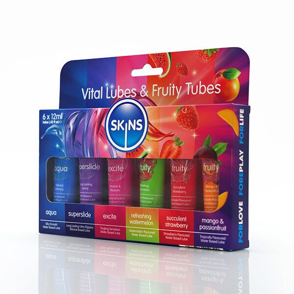 Skins Travel Lube Multipack - Fruity Tubes & Vital Lubes