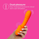 So Divine Pash Ribbed Vibrator Orange Intimate Care Boots   