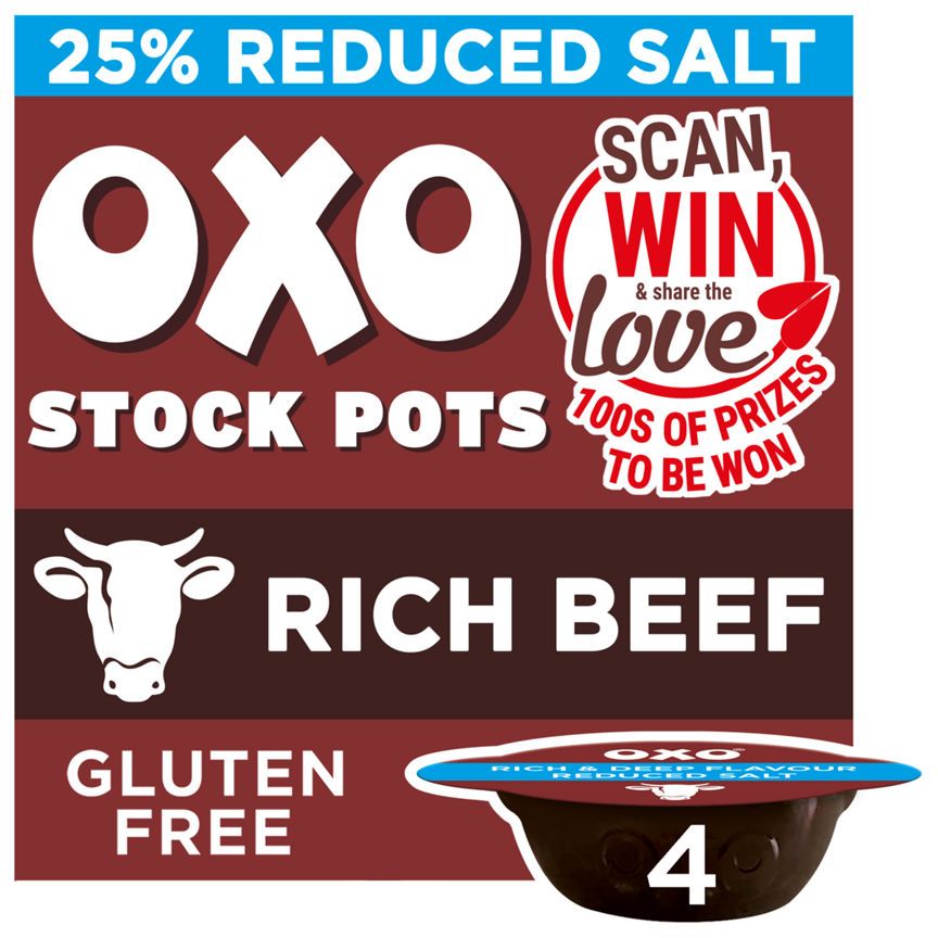 Oxo Reduced Salt Rich Beef Stock Pots