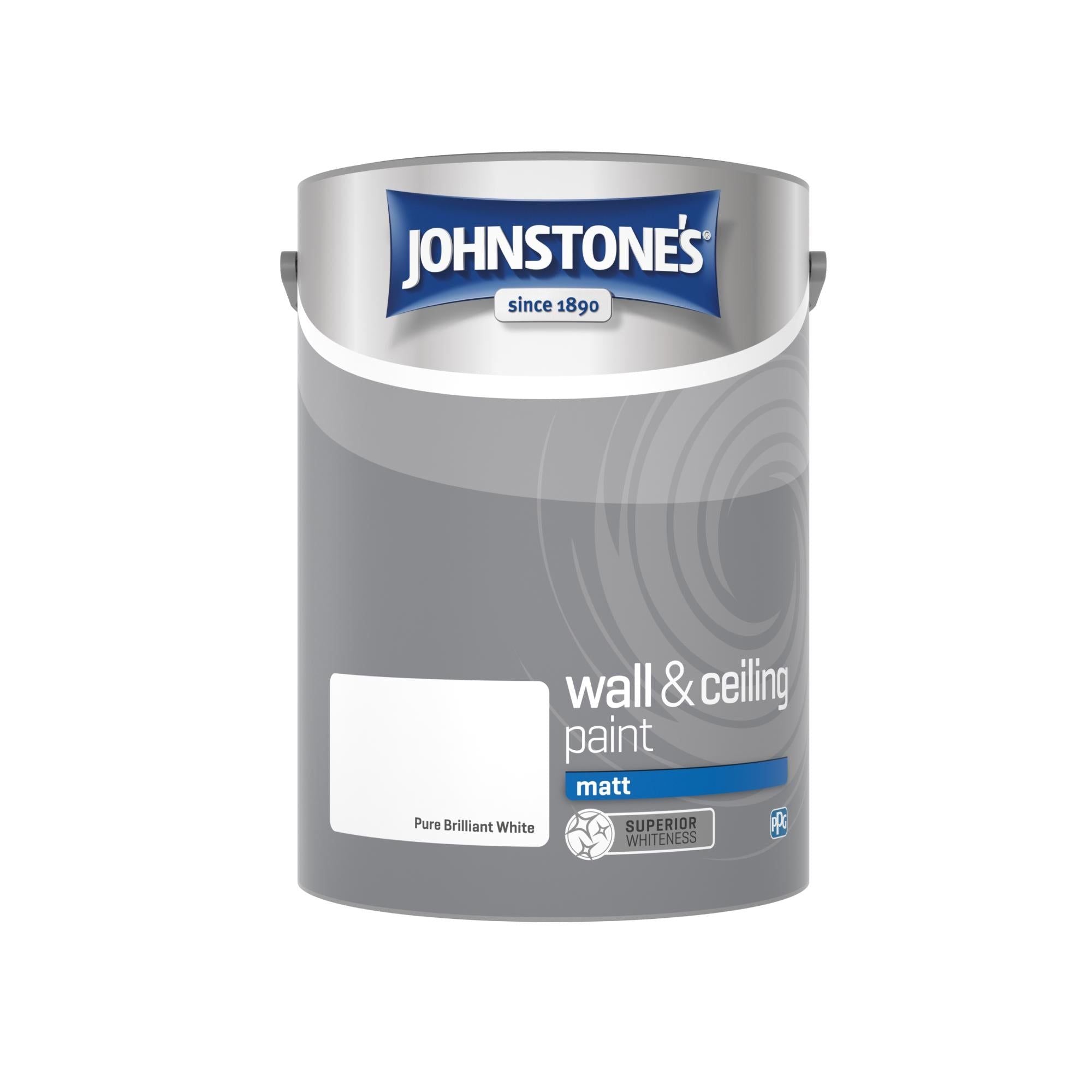 Johnstone's Wall &amp; Ceiling Matt Pure Brilliant White 5L