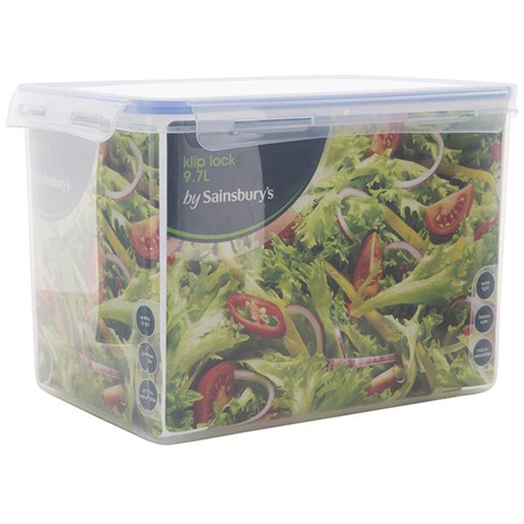 Sainsbury's Home Klip Lock Storage 9.7L GOODS Sainsburys   