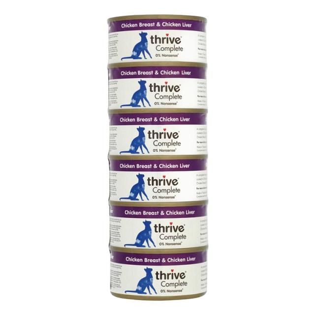 Thrive Complete Cat Food Chicken Breast & Chicken Liver   6 x 75g