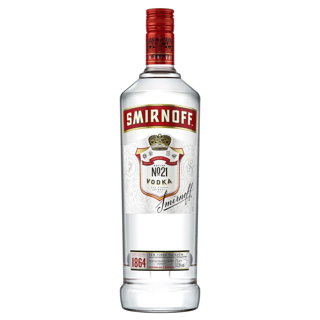 Smirnoff No. 21 Red Label Vodka, 1L