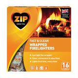 ZIP Odourless Fast & Clean Wrapped Firelighters   16 per pack GOODS M&S   