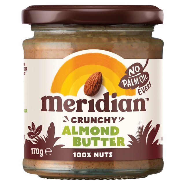 Meridian Crunchy Almond Butter 100% Nuts   170g