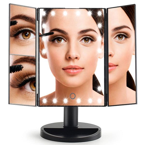 Rio 24 LED Touch Dimmable Makeup Magnification Mirror- Black GOODS Superdrug   