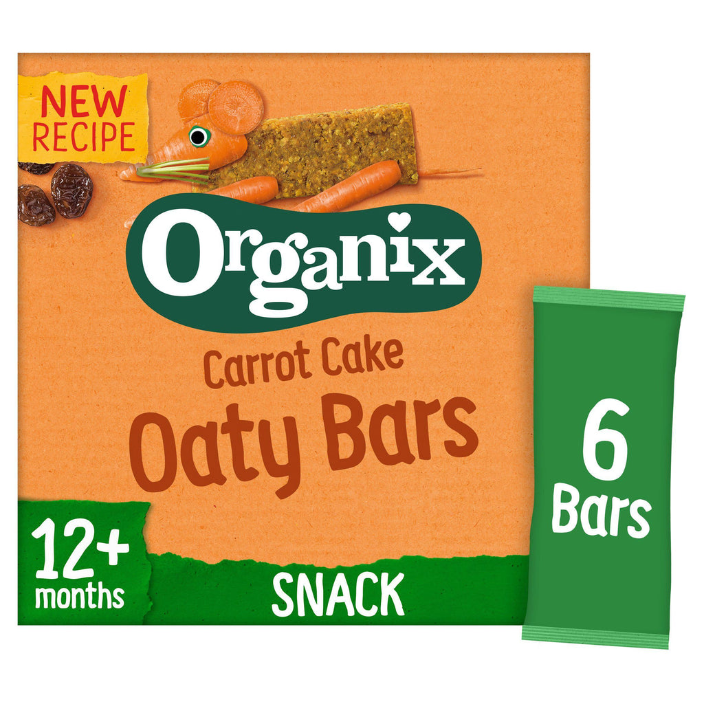 Organix Carrot Cake Soft Oaty Bars 12+ Months 6x23g