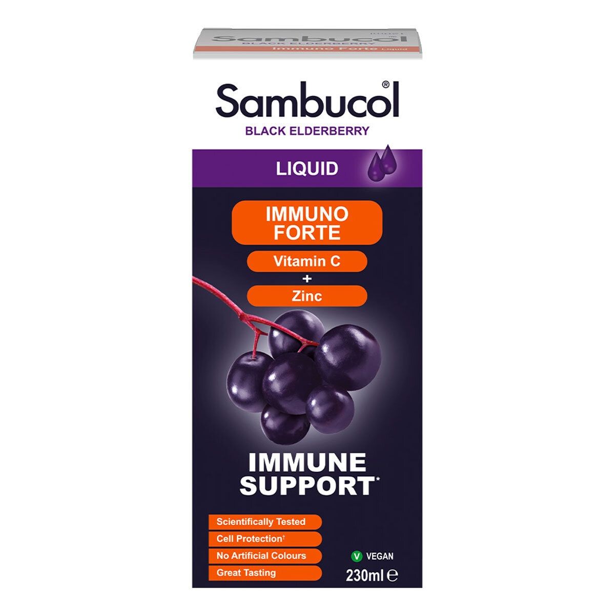 Sambucol Immuno Forte Black Elderberry Liquid, 230ml GOODS Costco UK