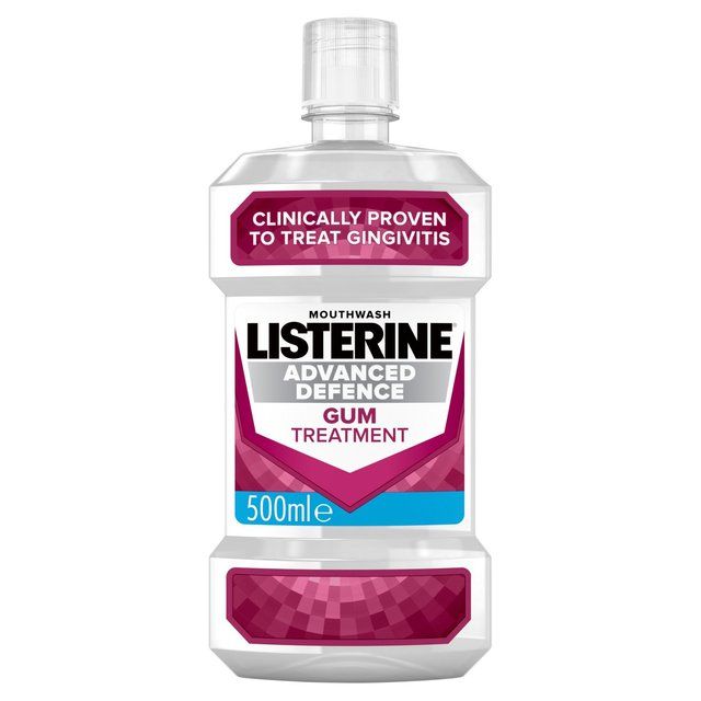 Listerine Advanced Defence Gum Treatment Crisp Mint Mouthwash   500ml