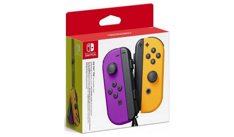 Nintendo Switch Joy-Con Controller Pair - Purple & Orange