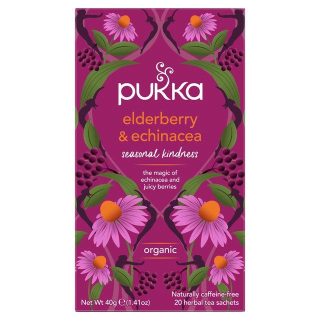 Pukka Tea Herbs Elderberry & Echinacea with Elderflower Tea Bags   20 per pack GOODS M&S   