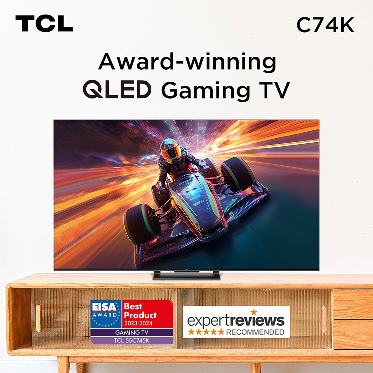 TCL 55C745K 55 Inch QLED 4K Ultra HD 144Hz Smart TV GOODS Costco UK