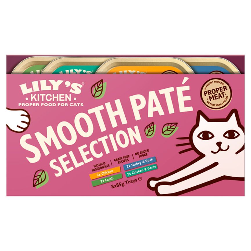 Lily's Kitchen Smooth Paté Selection for Adult Cats 8x