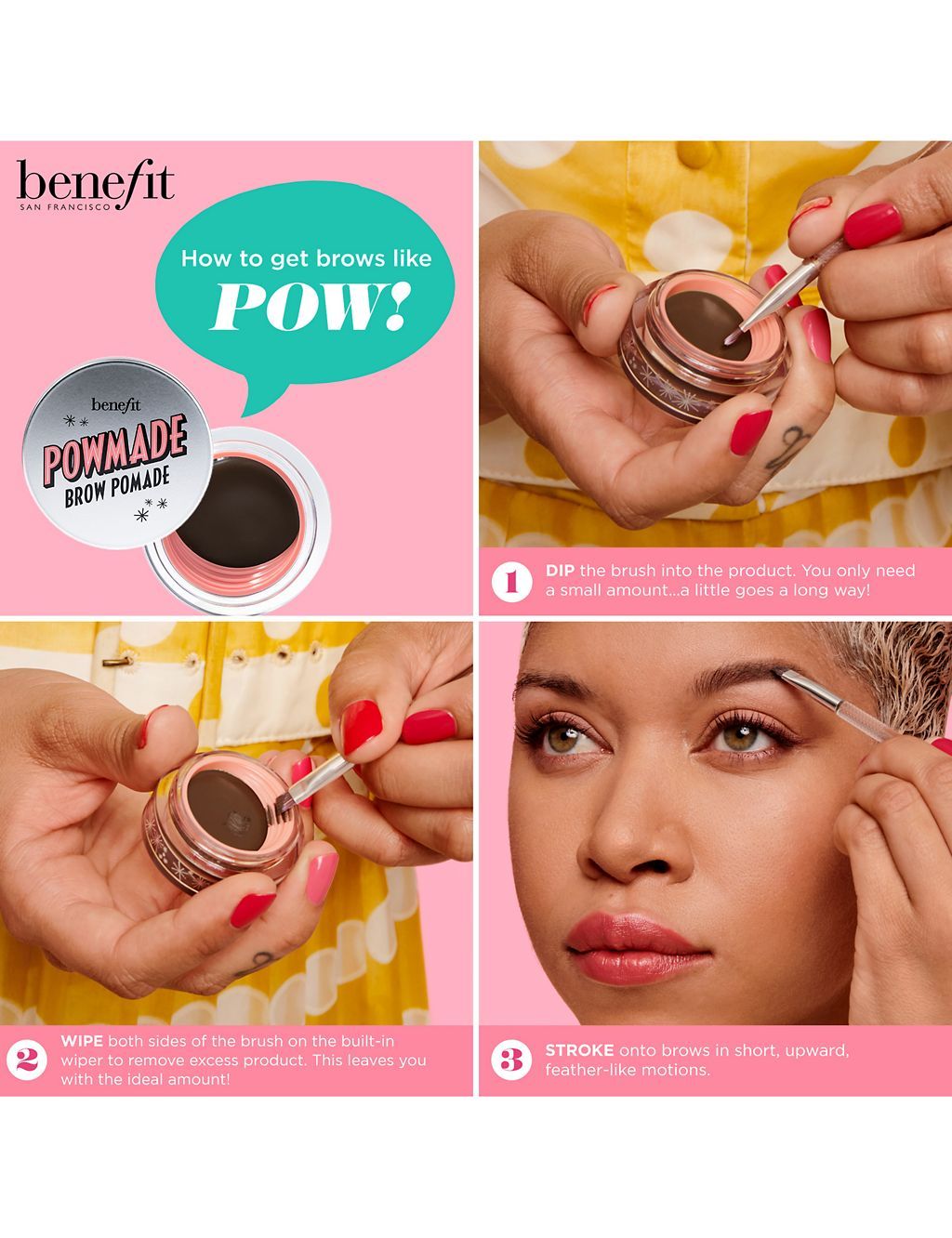 Powmade Brow Pomade 5g Make Up & Beauty Accessories M&S Cocoa  