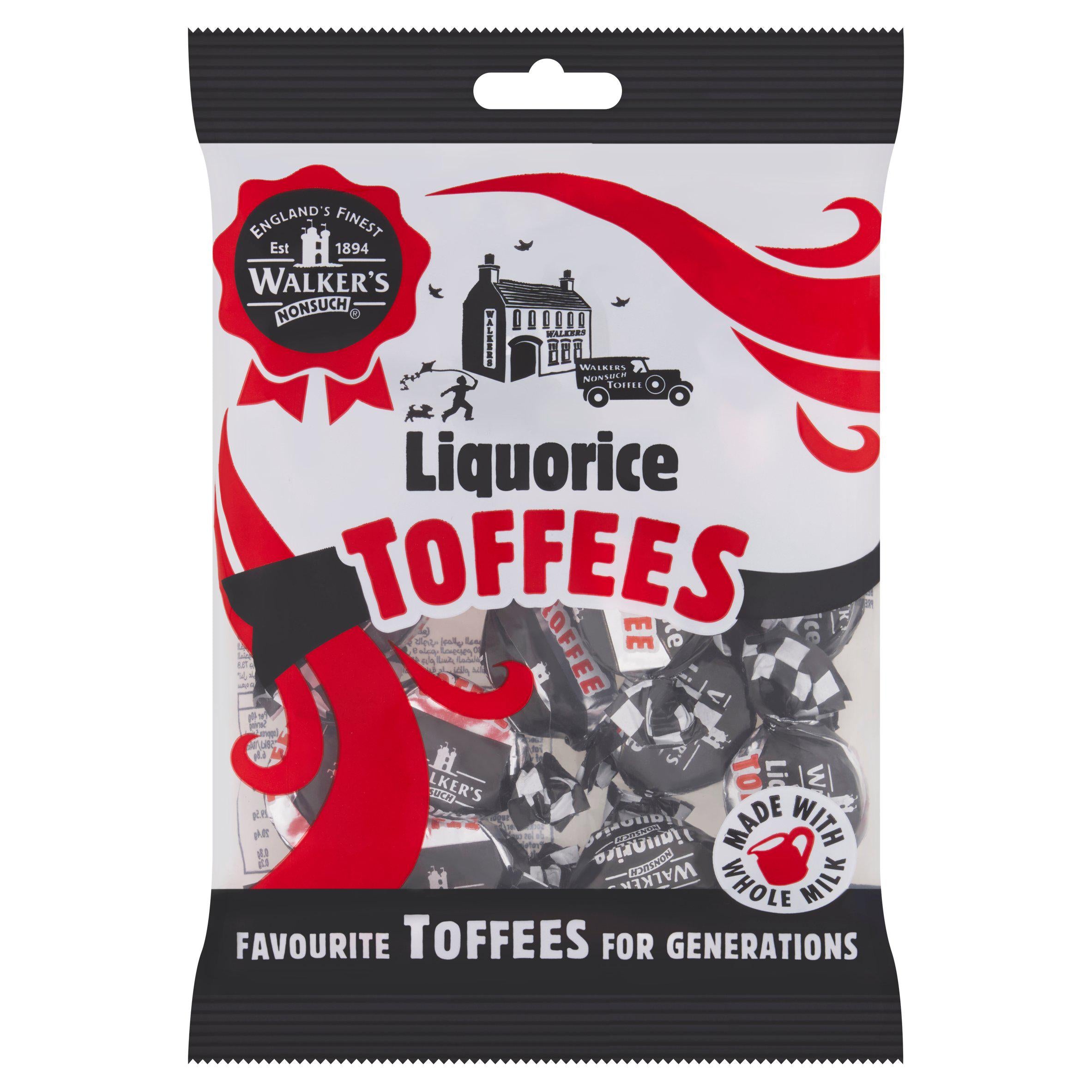 Walkers Non Such Liquorice Toffees 150g sweets Sainsburys   