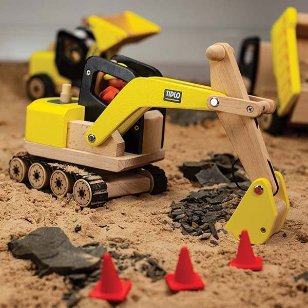 Tidlo Wooden Digger Toy GOODS Superdrug   