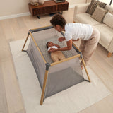 Tutti Bambini CoZee Go Day & Night Travel Cot Bundle, Oak & Charcoal Finish GOODS Costco UK