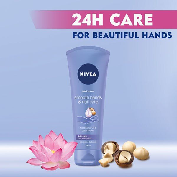 NIVEA Smooth Hands & Nail Care Hand Cream 100ml GOODS Superdrug   