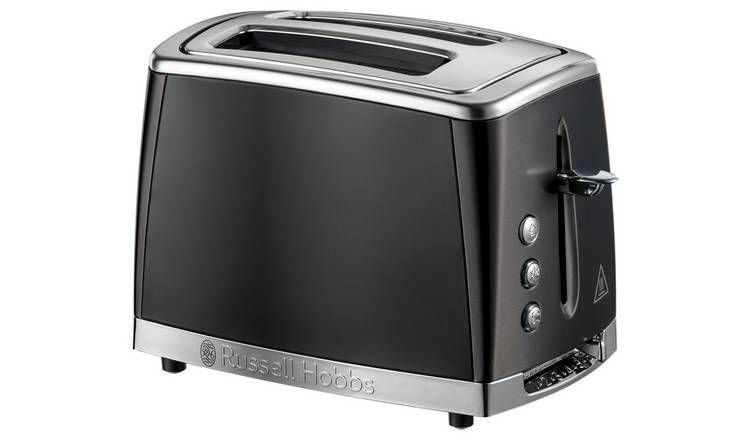 Russell Hobbs Luna 2 Slice Matte Black Toaster 26150