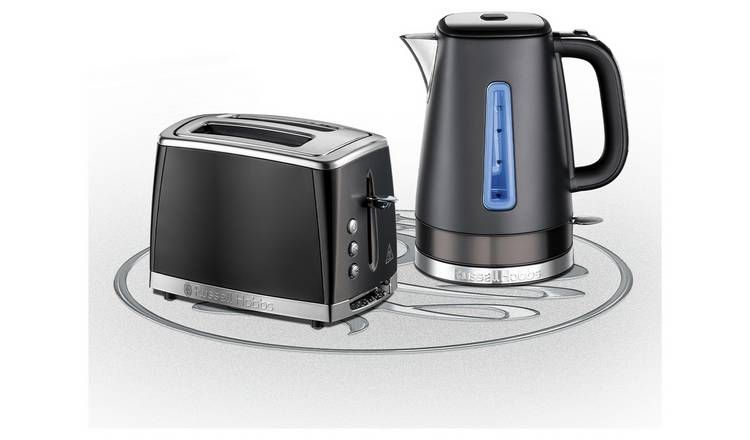 Russell Hobbs Luna 2 Slice Matte Black Toaster 26150