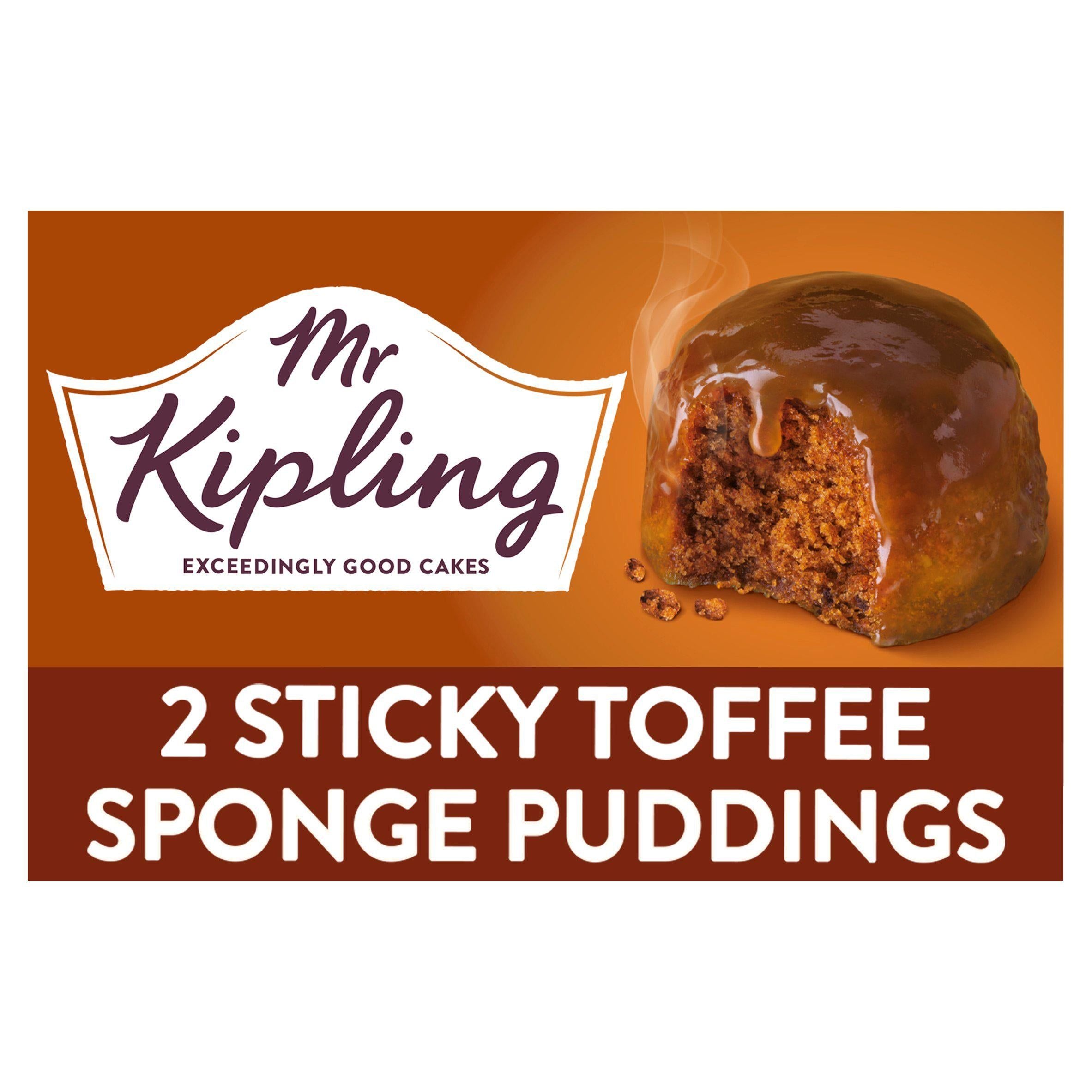 Mr Kipling Sticky Toffee Sponge Pudding Desserts 2x95g GOODS Sainsburys   