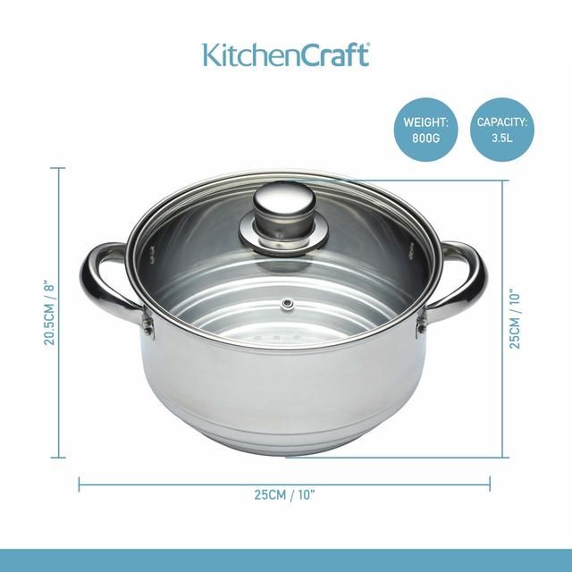 Kitchen Craft Stainless Steel Universal Steamer