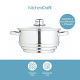 Kitchen Craft Stainless Steel Universal Steamer GOODS M&S   