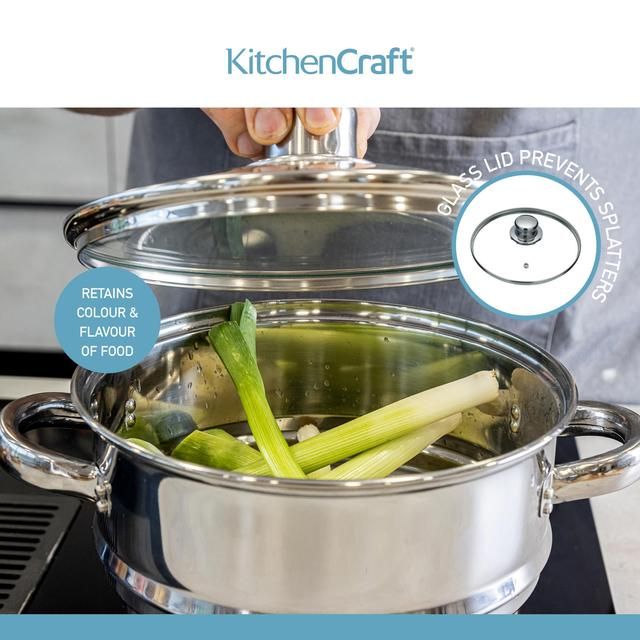 Kitchen Craft Stainless Steel Universal Steamer GOODS M&S   