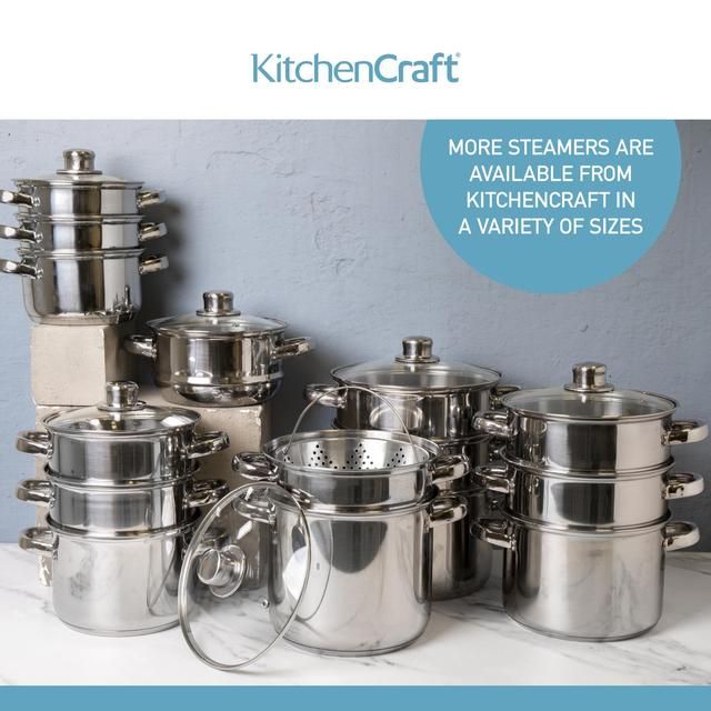 Kitchen Craft Stainless Steel Universal Steamer GOODS M&S   