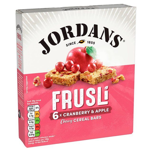 Jordans Cranberry &amp; Apple Frusli Cereal Bars   6 x 30g