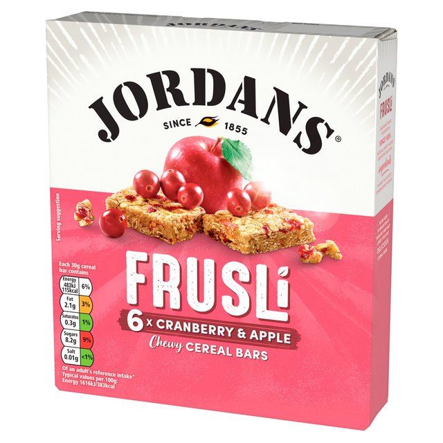 Jordans Cranberry &amp; Apple Frusli Cereal Bars   6 x 30g