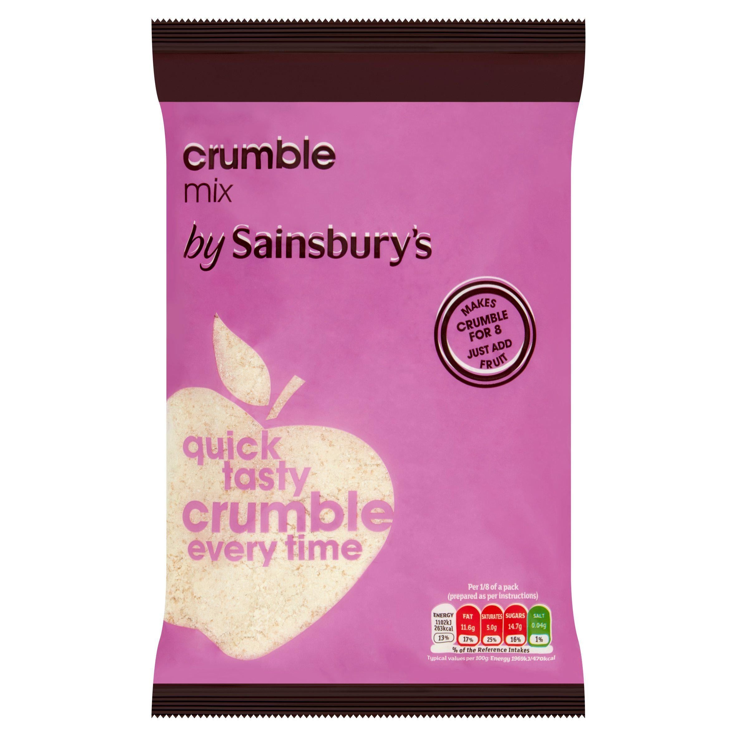 Sainsbury's Plain Crumble 450g Cake & sweet mixes Sainsburys   